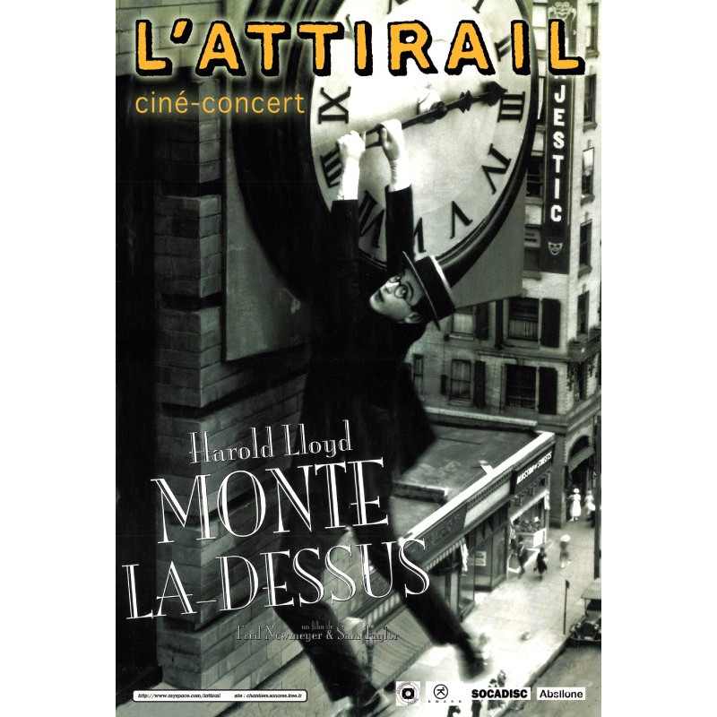 Affiche L'Attirail - ciné-concert Monte Là-dessus